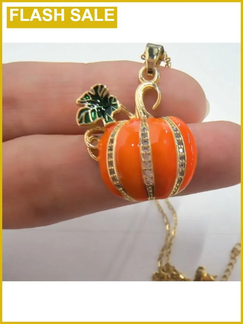 N/A rhinestone pumpkin